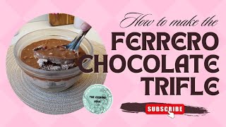 Ferrero Chocolate Trifle chocolate sweets cravings dessert [upl. by Schulein]