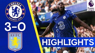 Chelsea 30 Aston Villa  Lukaku nets twice on his Stamford Bridge return🔥  Highlights [upl. by Fiden570]