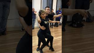 Hicimos el amor BAILANDO 😍 riveramambo newyorkstyle salsa workshop [upl. by Lahpos]