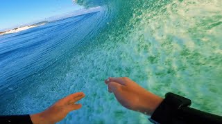 Glassy Sunrise Surf at Currumbin Beach [upl. by Rehotsirhc]