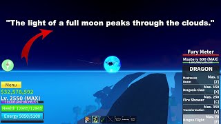 What Does quotThe light of a full moon peaks through the cloudsquot Mean in Blox Fruits [upl. by Anawot]