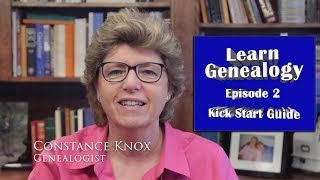 quotKick Start Guidequot Learn Genealogy Research How to Research Your Family Tree  Episode 2 [upl. by Airuam]