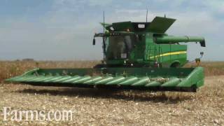 New John Deere Combine S690 and New 16 Row Corn Head Demonstration [upl. by Snider706]