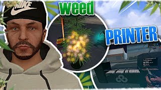 DES NOUVEAUX PRINTERS amp WEED  GARRYS MOD DARK RP [upl. by Prasad]