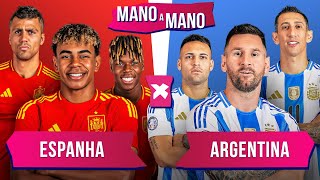 ESPANHA DA EURO X ARGENTINA DA COPA AMÉRICA QUEM É MELHOR  MANO A MANO DAS CAMPEÃS CONTINENTAIS [upl. by Dusen151]