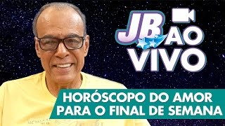 Horóscopo do amor para este fim de semana  JOÃO BIDU AO VIVO 2909 [upl. by Nadbus]