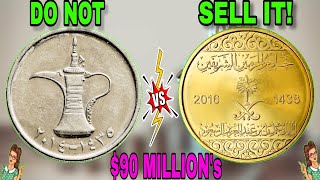 Top 2 ULTRA 1 DIRHAM amp 50 HALALAS COINS WORTH HUGE MONEY  50 HALALAS TO LOOK FOR [upl. by Ailimaj]