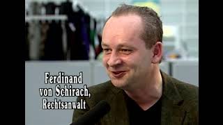 Aus dem Alltag eines Strafverteidigers  Ferdinand von Schirach über sein Buch VERBRECHEN dctptv [upl. by Ettelracs]