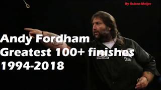 Andy Fordham  Greatest 100 Darts Finishes 19942018 [upl. by Simmonds]