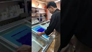 Silk Screen Printing  Gradient Process  Gradient Screen Printing  T Shirt Printing  ASUB® Paper [upl. by Aciraj887]