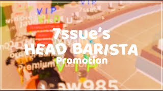 my promotion to head barista  frappe promotion 6 [upl. by Yrehcaz354]