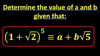 Find a and b  Binomial Expansion [upl. by Innaig]