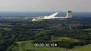 Glider Schleicher ASK 21 in the airspace over Schwerte in Germany [upl. by Fishman]