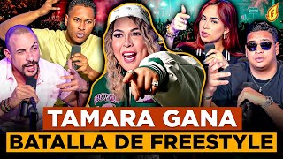 TAMARA MARTÍNEZ MUESTRA SU TALENTO OCULTO Y GANA BATALLA DE FREESTYLE [upl. by Anaej]