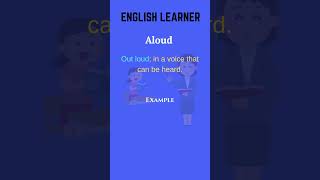 English Word  Aloud  Meaning With An Example englishwords english aloud [upl. by Dombrowski]