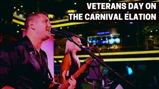 Veterans Day Turnaround Stephanie Sings the National Anthem onboard the Carnival Elation [upl. by Zachariah209]