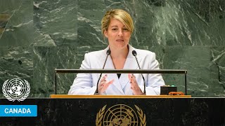 🇨🇦 Canada  Foreign Minister Addresses United Nations General Debate 79th Session  UNGA [upl. by Kasevich226]