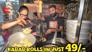 49 Rs Wala Kabab Roll  Delhi Street Food  Indian Street Food  East Delhi  Delhi Food Shaukeen [upl. by Brade]