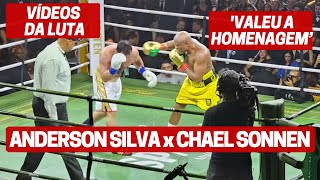 LUTA ANDERSON SILVA x CHAEL SONNEN NO BOXE  SPATEN FIGHT NIGHT [upl. by Elleniad221]