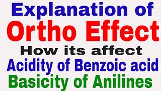 Ortho Effect In hindi Steric inhibition of Resonance [upl. by Anoval852]