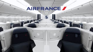 Air France A350 New Business Class  New York🇺🇸 to Paris🇫🇷 Flight  4K Full Review [upl. by Aiotal]