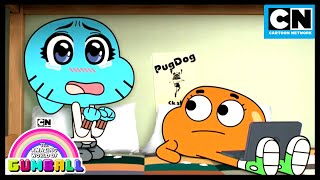 Gumballs Double Life as Akanechan  Gumball  Cartoon Network [upl. by Atinit]