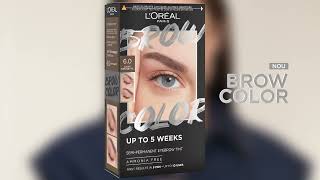 Kit de sprâncene pentru colorare semi  permanentă  Brow Color de la LOréal Paris [upl. by Anirrehs]