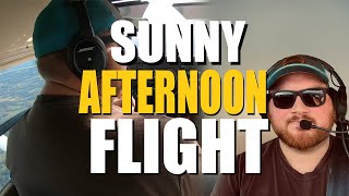 A Sunny Afternoon Flight By Myself  Flight Vlog [upl. by Vins]