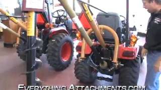 Post Hole Digger for Compact and Sub Compact Tractors [upl. by Eldreda]