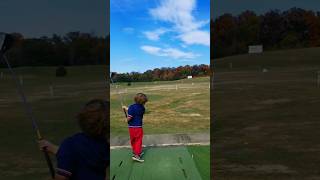 3 year old golfing🏌️‍♂️golf golfer golfkids growthegame golfswing golflovers golfpassion [upl. by Oirelav]