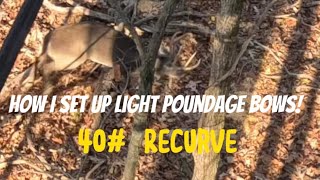 How I Set Up Lightweight Traditional Hunting Bows 38 Recurve Arrows amp Broadheads [upl. by Betsey]