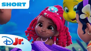 Disney Jr’s Ariel Mermaid Tales Short 9 🧜🏾‍♀️  Silly Trumpetfish  The Little Mermaid  disneyjr [upl. by Anselma]