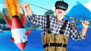 Flying Rocket Fish  Crazy Fishing Gameplay  VR HTC Vive [upl. by Anissej784]