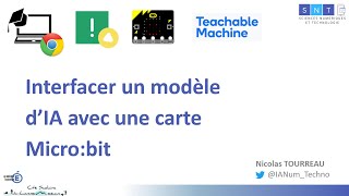 Interfacer un modèle dIA Teachable Machine avec une carte Microbit via Vittascience Adacraft [upl. by Wong119]