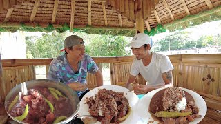 quotSINUGAOKPinalabuan quot Filipino blood stew Batangas style pork recipe [upl. by Aciemaj]