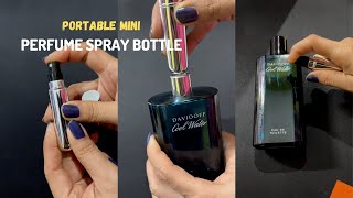 Portable Mini Refillable Perfume Bottle  Travel Perfume Atomizer [upl. by Lia]