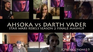 Ahsoka vs Darth Vader Reaction MASHUP [upl. by Sinnaiy]