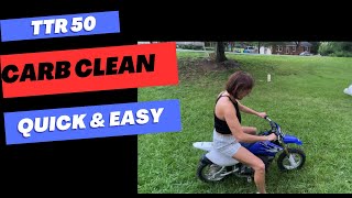 TTR 50 Quick Carb Clean [upl. by Barna419]