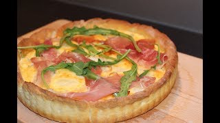 SpargelQuiche mit Parmaschinken und Rucola [upl. by Kresic]