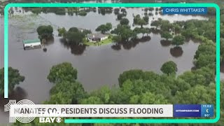 Manatee County neighbors hold meeting over flooding from Hurricane Debby [upl. by Ellenij]