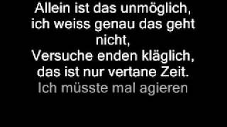 Küssen kann man nicht alleine lyrics [upl. by Assenav272]