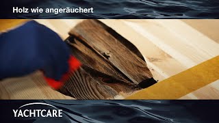 Holz veredeln mit schwarzem Epoxy von YACHTCARE [upl. by Nahs47]