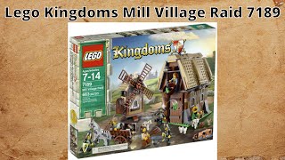 Lego Castle Kingdoms Mill Village Raid 7189 Quick Review [upl. by Anaz562]