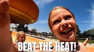 KICKING THE HEAT AT BIGGEST WATER PARK IN UTAH  TEN YEAR OLD FALLS OFF HORSE IN FREAK ACCIDENT [upl. by Schnur]