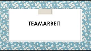 Teamarbeit I Goethe B2 Sprechen I Thema Teil 1 [upl. by Saturday]