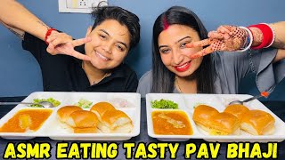 ASMR Eating Tasty Pav Bhaji  YashalsMukbang [upl. by Innos]