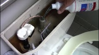 Slow Flushing Toilet Quick and Inexpensive Cure With Delimer [upl. by Ardnuhsal]