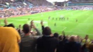 Leandro Bacuna goal vs Man City 32 Holte End [upl. by Eicart647]