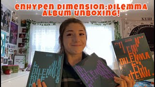 UNBOXING ENHYPEN DIMENSIONDILEMMA [upl. by Nohtan]