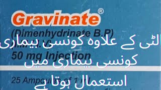 Gravinate  Dimenhydrinate injection uses and side effects [upl. by Rochkind679]